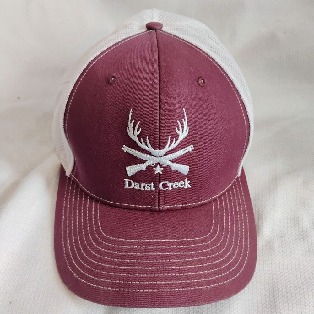Vintage Darst Creek Texas Antlers & Rifles Richardson 112 Snapback Trucker Hat